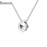 QUEENKISS NC6100 Irregular 18KT Pendant Necklace