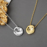 QUEENKISS NC6100 Irregular 18KT Pendant Necklace