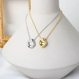 QUEENKISS NC6100 Irregular 18KT Pendant Necklace