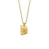 Stainless Steel Girl With Precious Gift Pendant Necklace