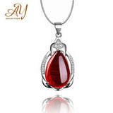 925 Silver Agate Gemstone Wedding Necklace Fine Jewelry