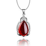 925 Silver Agate Gemstone Wedding Necklace Fine Jewelry