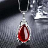 925 Silver Agate Gemstone Wedding Necklace Fine Jewelry
