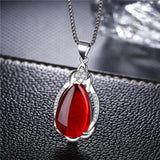 925 Silver Agate Gemstone Wedding Necklace Fine Jewelry