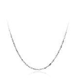 Sterling Silver Popcorn Chain Necklace Real 925 Silver Link Chains