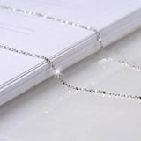 Sterling Silver Popcorn Chain Necklace Real 925 Silver Link Chains
