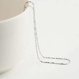 Sterling Silver Popcorn Chain Necklace Real 925 Silver Link Chains