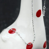 Sterling Silver Popcorn Chain Necklace Real 925 Silver Link Chains