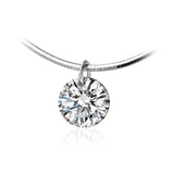 925 Silver CZ Snake Chain Choker Necklace