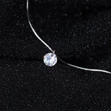925 Silver CZ Snake Chain Choker Necklace