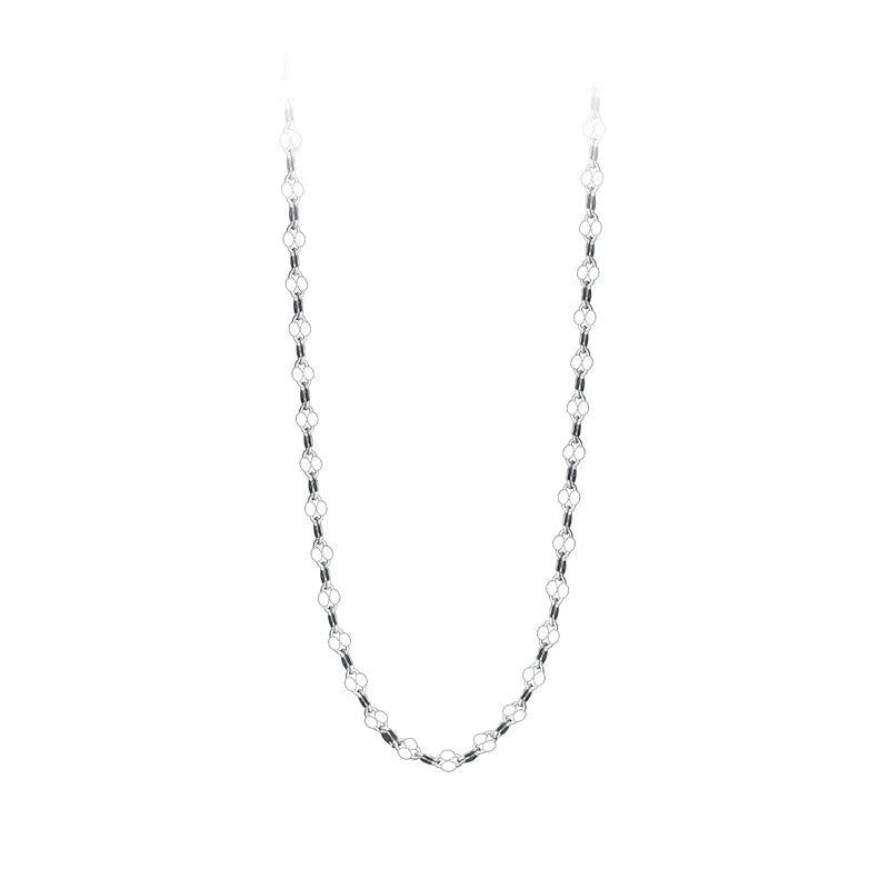 TrustDavis 925 Silver Sweet Clavicle Necklace For Women Wedding Birthday Gift