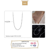 TrustDavis 925 Silver Sweet Clavicle Necklace For Women Wedding Birthday Gift
