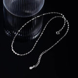 TrustDavis 925 Silver Sweet Clavicle Necklace For Women Wedding Birthday Gift