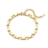 Simplicity Geometry Metal Bamboo Style Bracelet Anklet Necklace