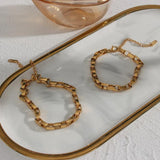 Simplicity Geometry Metal Bamboo Style Bracelet Anklet Necklace