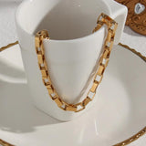 Simplicity Geometry Metal Bamboo Style Bracelet Anklet Necklace