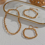 Simplicity Geometry Metal Bamboo Style Bracelet Anklet Necklace