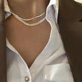 Delicate Silver Weave Necklace for Women 925 Jewelry Choker