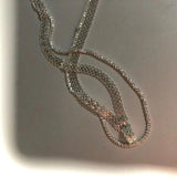 Delicate Silver Weave Necklace for Women 925 Jewelry Choker