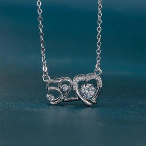 Heart Pendant Women's Silver Necklace Micro Paved Zircon Wing Jewelry
