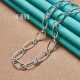925 Sterling Silver OT Buckle Necklace 18 Inches Chain