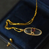 Romantic Heart-Shaped Chalcedony Pendant Necklace