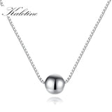 Kaletine Minimalist 925 Silver Clavicle Chain Necklace