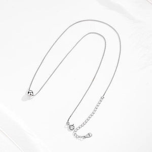 Kaletine Minimalist 925 Silver Clavicle Chain Necklace