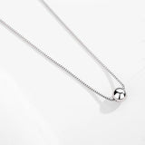 Kaletine Minimalist 925 Silver Clavicle Chain Necklace