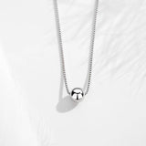 Kaletine Minimalist 925 Silver Clavicle Chain Necklace