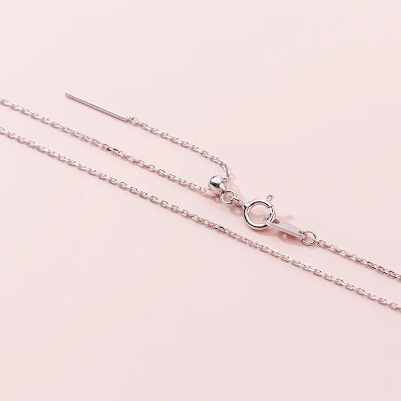 925 Silver Bead Cross Chain Choker Necklace DIY Jewelry