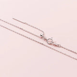 925 Silver Bead Cross Chain Choker Necklace DIY Jewelry