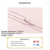 925 Silver Bead Cross Chain Choker Necklace DIY Jewelry