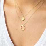 925 Silver Pendant Long Chain Zircon Necklace Minimalist Style Crystal