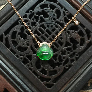 Silver Inlaid Hetian Jade Buddha Pendant Necklace Ancient Charm Jewelry