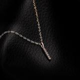 925 Silver Square Zircon Pendant Necklace Wedding Jewelry