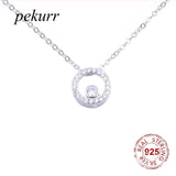 925 Silver Zircon Evil Eye Necklace for Women