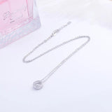 925 Silver Zircon Evil Eye Necklace for Women