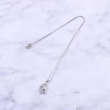 925 Silver Sparrow Fly Bird Necklace Zircon Hoop Pendants Jewelry