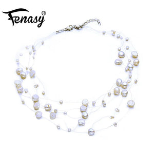 Baroque Pearl Choker Necklace for Women - Wedding Party Jewelry