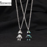 NC870 Astronaut Hiphop Titanium Steel Necklace