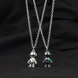 NC870 Astronaut Hiphop Titanium Steel Necklace