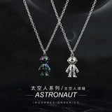 NC870 Astronaut Hiphop Titanium Steel Necklace