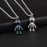 NC870 Astronaut Hiphop Titanium Steel Necklace