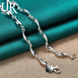 925 Silver Water Drop Necklace Wedding Jewelry Gift