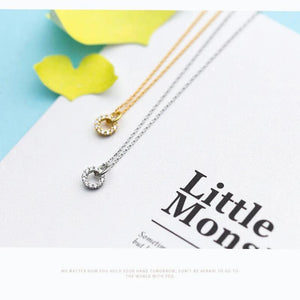Colusiwei Sweet Cake Donuts Necklace 925 Sterling Silver