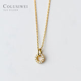 Colusiwei Sweet Cake Donuts Necklace 925 Sterling Silver