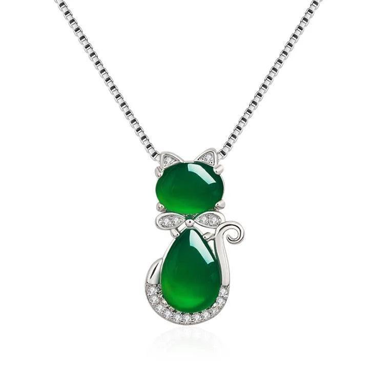 Silver Rose Quartz Pendant Necklaces For Women