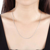 925 Silver Box Chain Necklace 4MM Width
