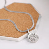 Vintage Hollow Tree of Life Titanium Steel Necklace